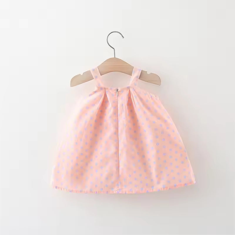 Baby Girl Dress Summer Cartoon Cotton Strap Dress Cute Beach Baby Dress Baby Girl Clothing