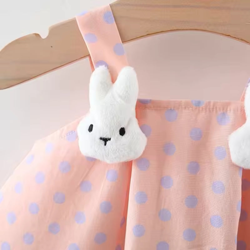 Baby Girl Dress Summer Cartoon Cotton Strap Dress Cute Beach Baby Dress Baby Girl Clothing