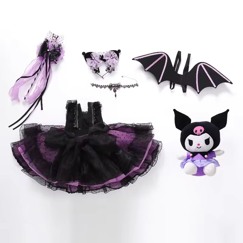 Sanrio Sanrio My Melody Children's Cosplay Dress Short Sleeved Pink Girl Kawaii Clothing Princess Dress Children's Anime Gifts