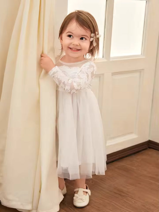 Baby Christening Stuff Dress Baby Dress Girls Party Birthday Wedding Princess White Dresses for girl